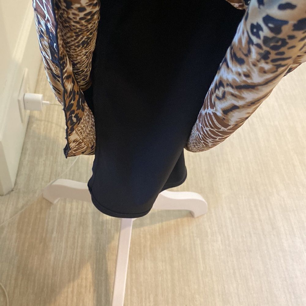 Joseph Ribkoff Animal Print Dress - Brown and Black - Picture 7 of 8
